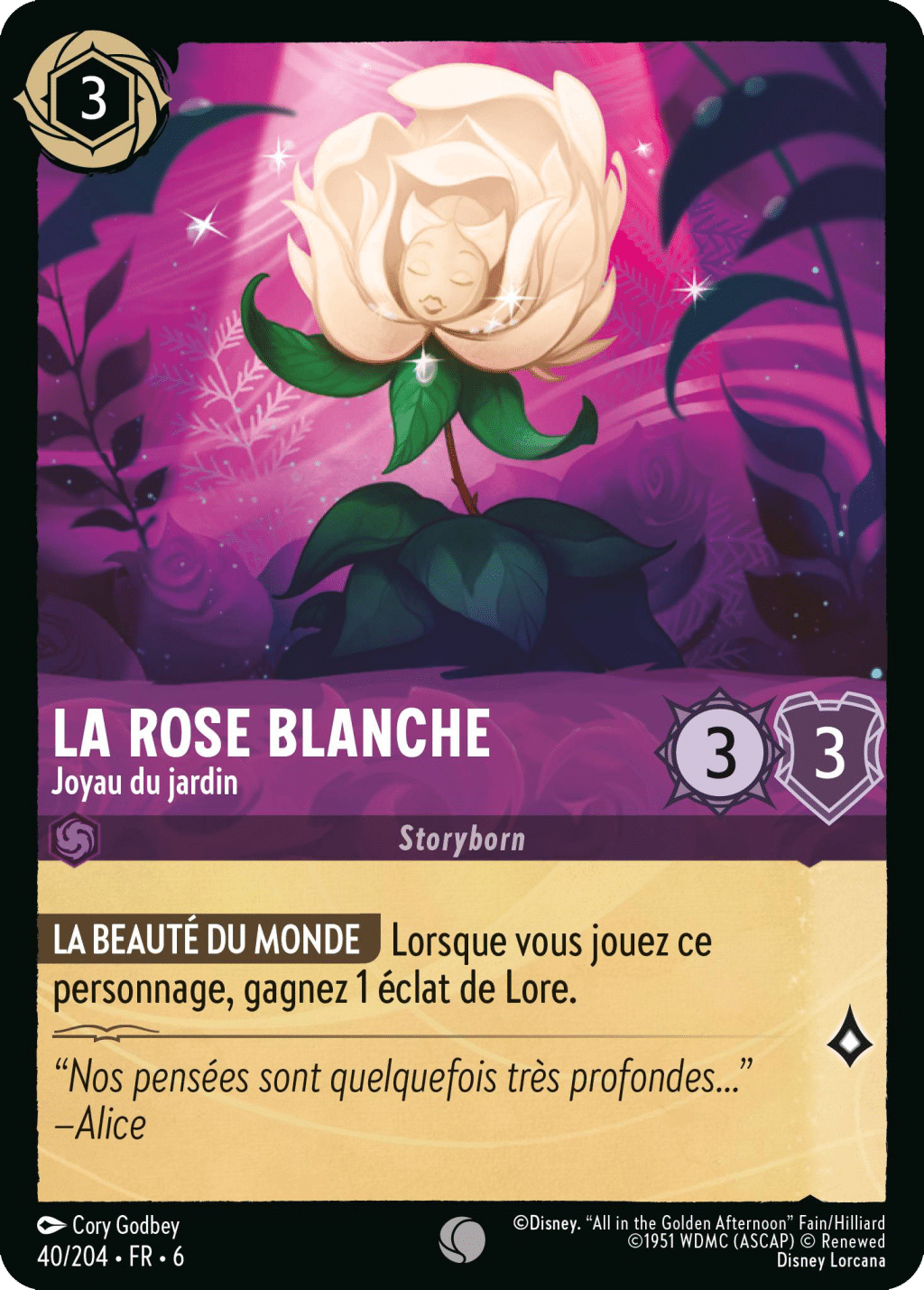 La Rose Blanche Joyau du jardin 40/204