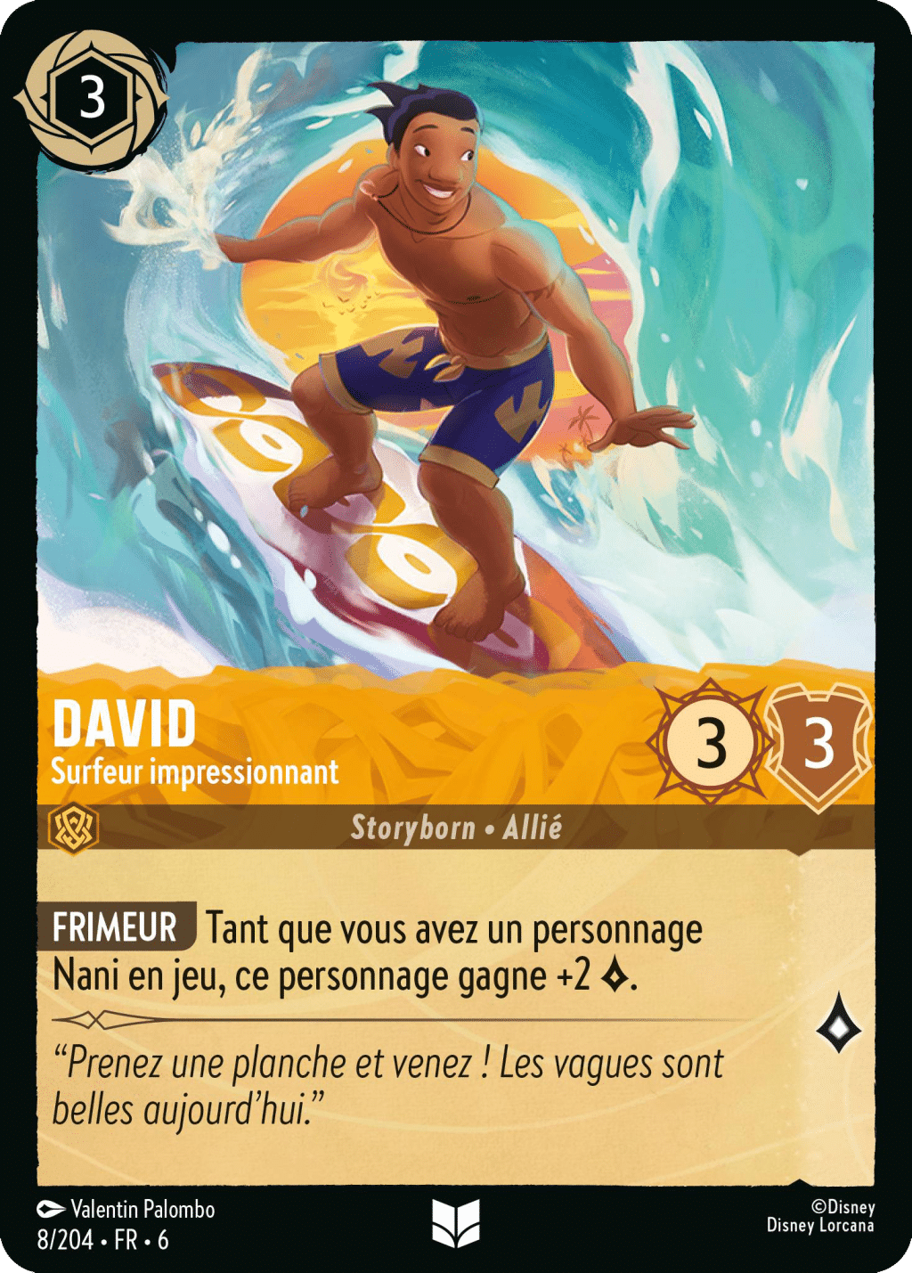 David Surfeur impressionnant 8/204