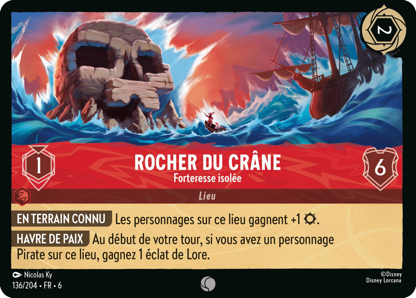 Rocher du crâne Forteresse isolée 136/204
