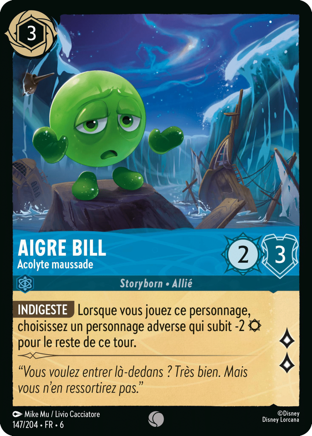 Aigre Bill Acolyte maussade 147/204