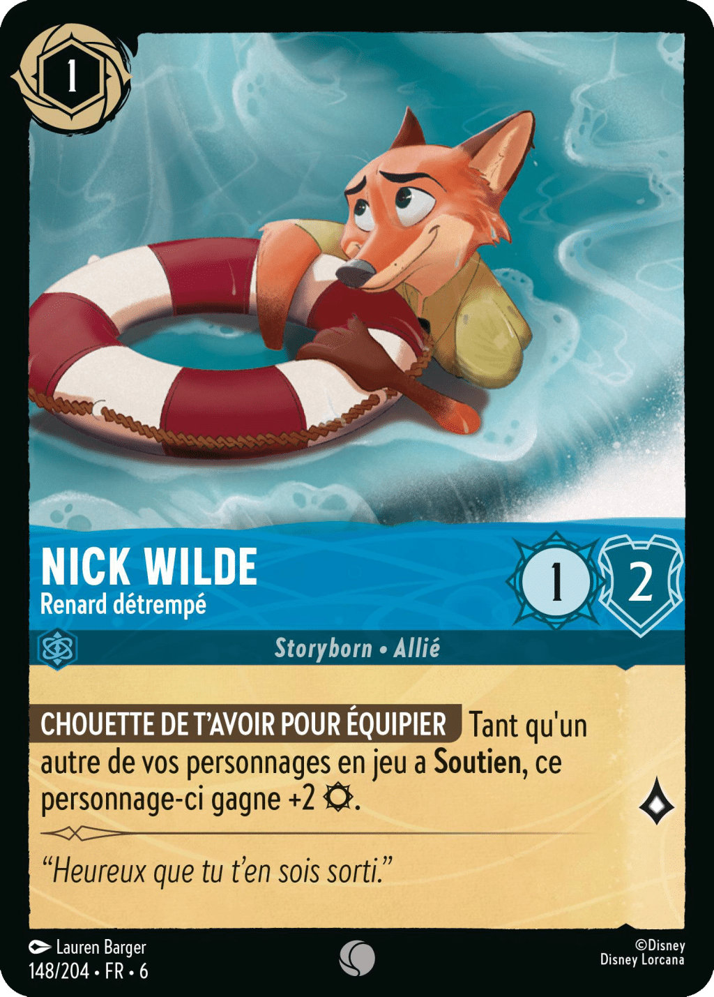 Nick Wilde Renard détrempé 148/204