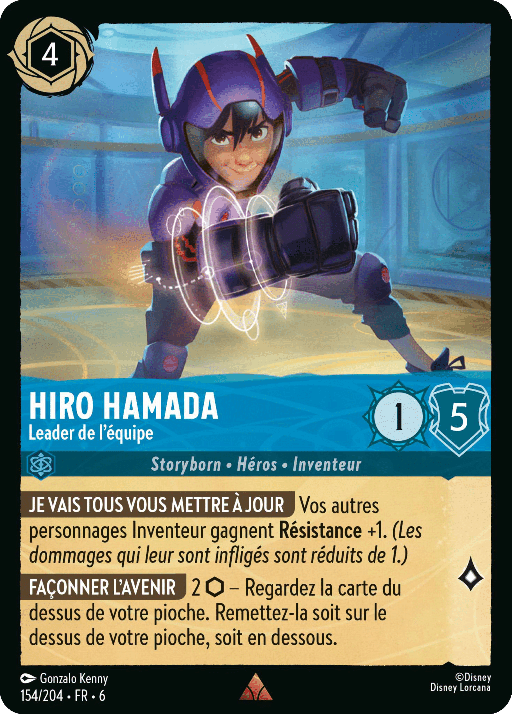 Hiro Hamada Leader de l’équipe 154/204