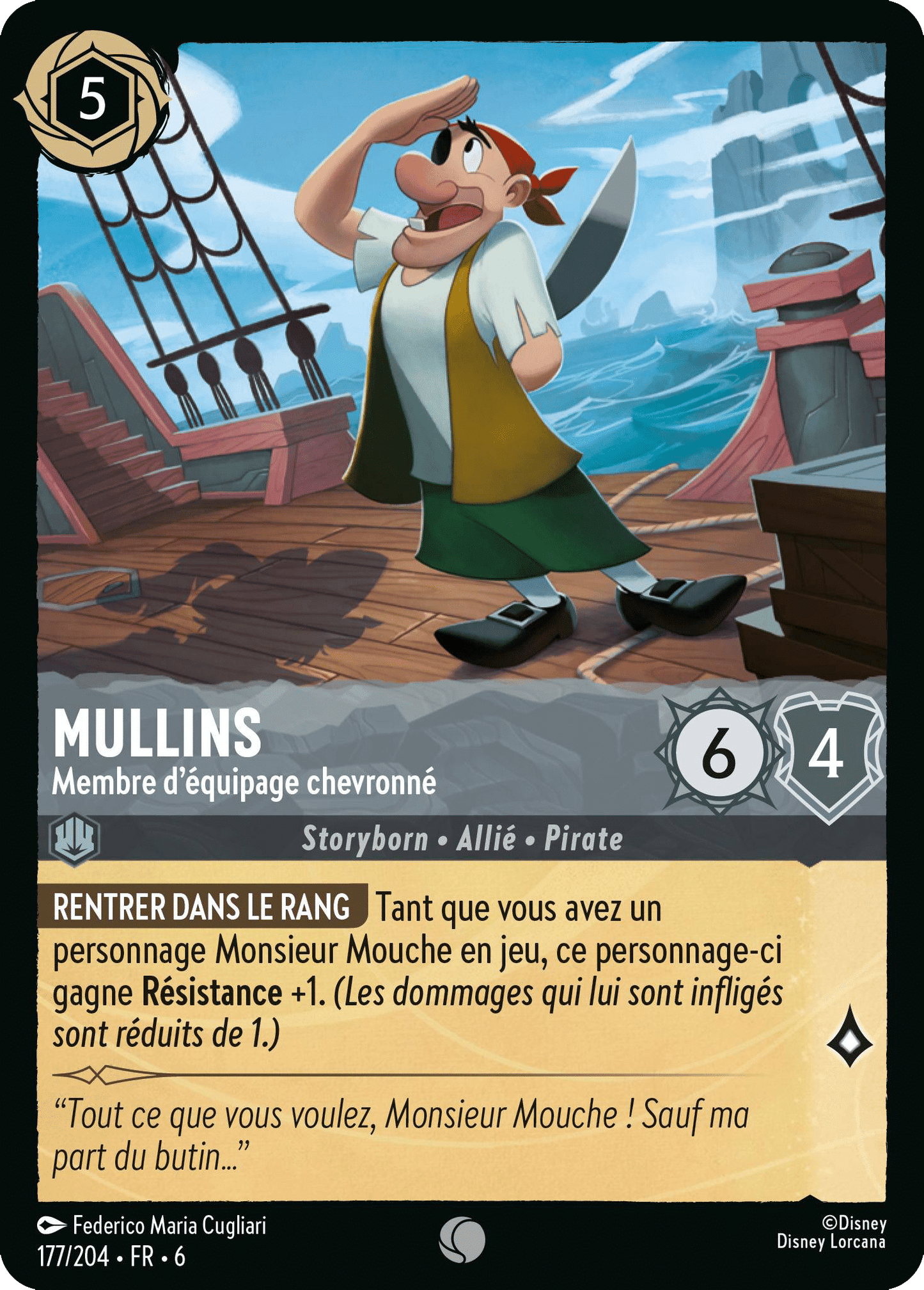 Mullins Membre d’équipage chevronné 177/204