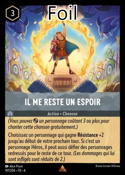 Il me reste un espoir Foil