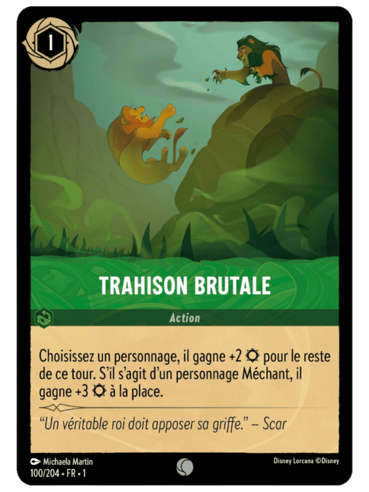 Trahison brutale