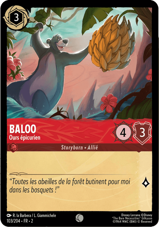 Baloo Ours épicurien