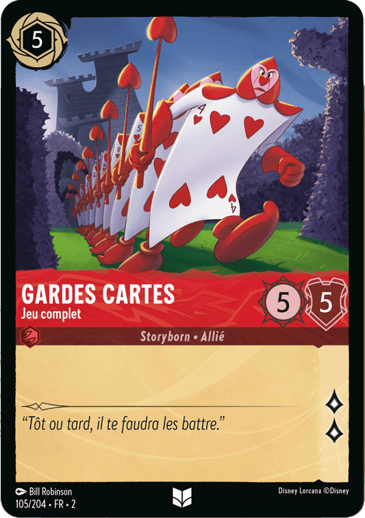 Gardes cartes Jeu complet