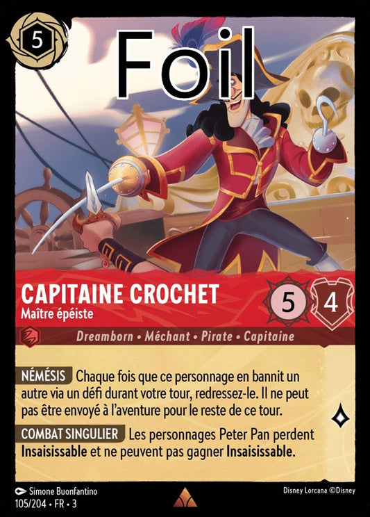 Capitaine Crochet foil Maître épéiste