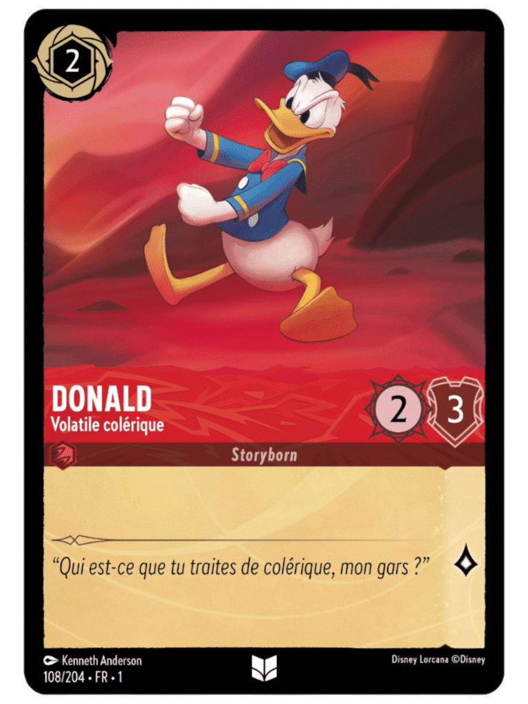 Donald Duck Volatile colérique