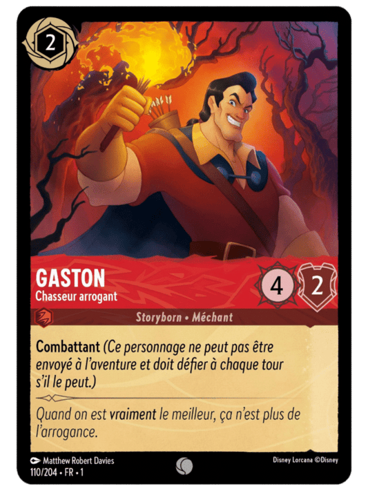 Gaston Chasseur arrogant