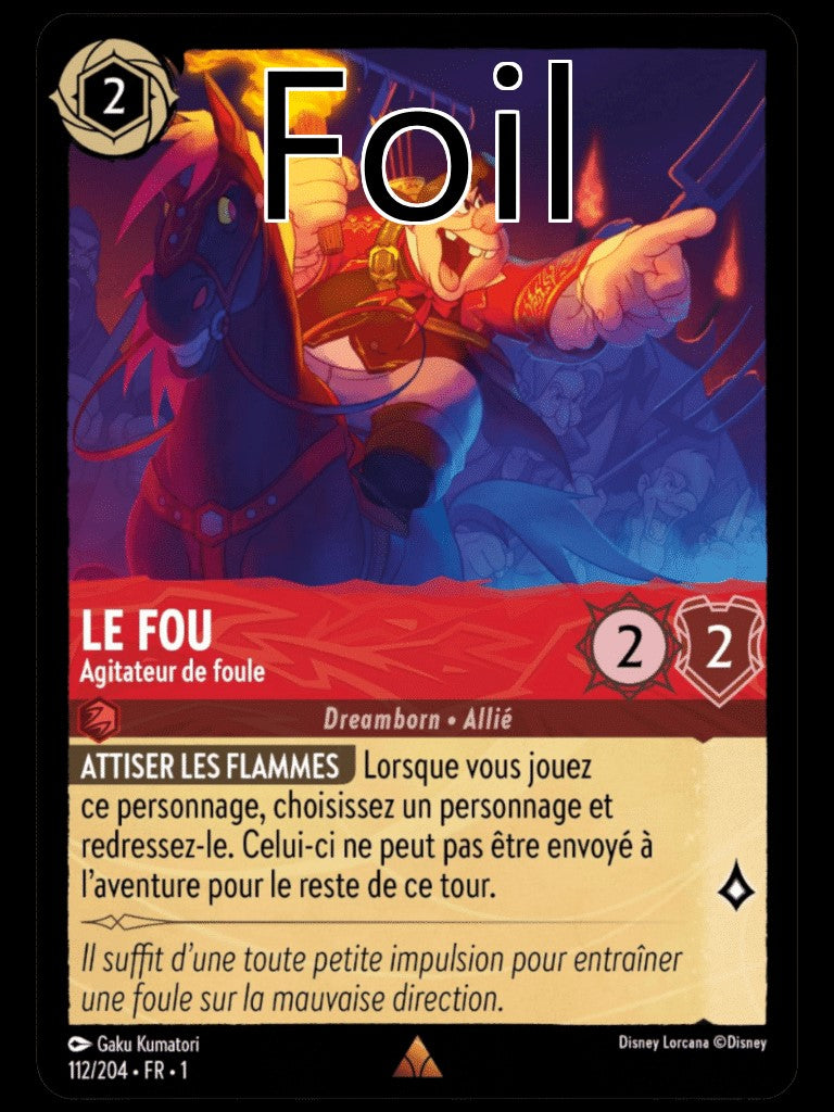 Le Fou Foil 
Agitateur de foule