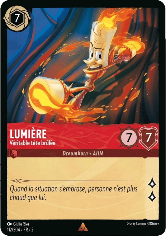 Lumière Véritable tête brûlée