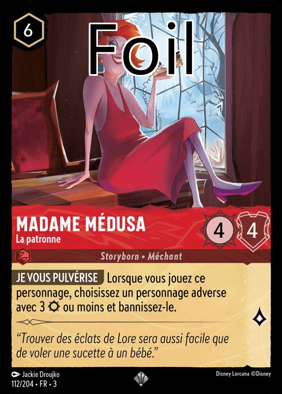 Madame Médusa foil La patronne