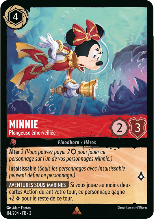 Minnie Mouse Plongeuse émerveillée