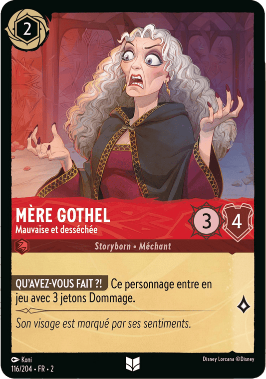 Mère Gothel Mauvaise et desséchée