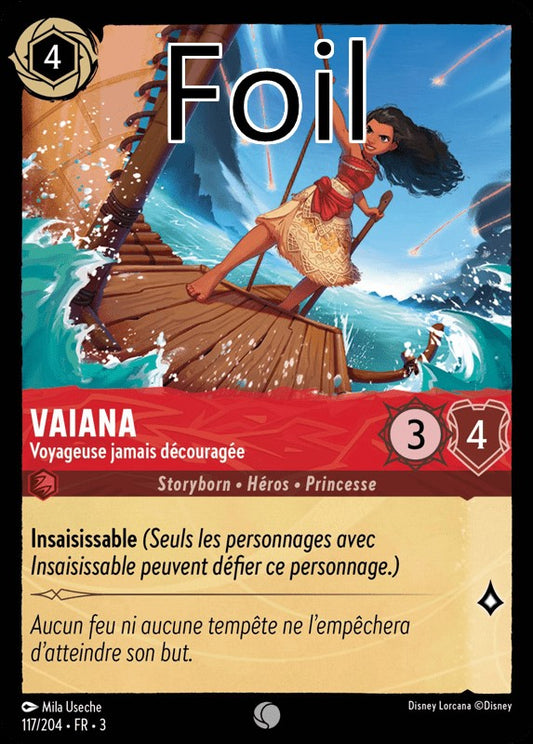 Vaiana foil Voyageuse jamais découragée