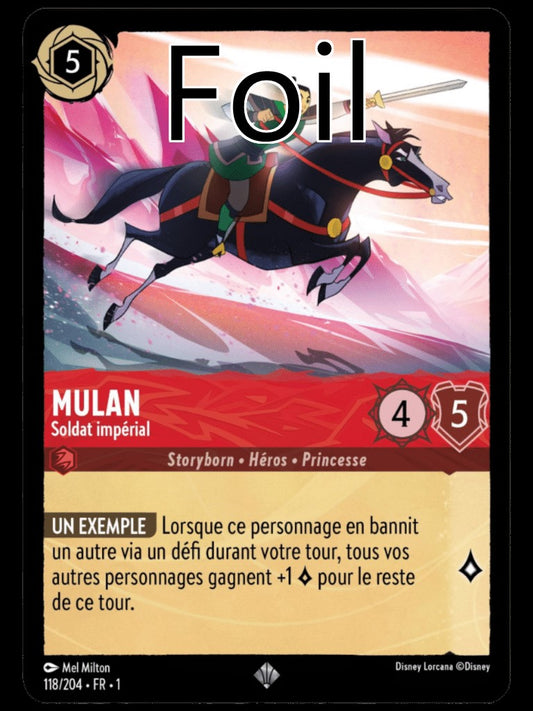 Mulan Foil 
Soldat Impérial