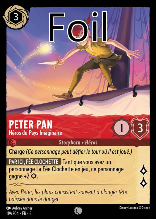 Peter Pan foil Héros du Pays Imaginaire