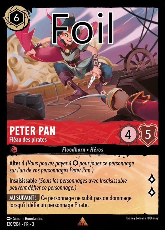 Peter Pan foil Fléau des pirates