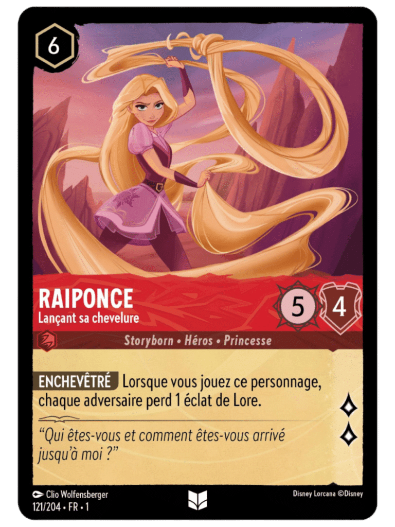 Raiponce Lançant sa chevelure