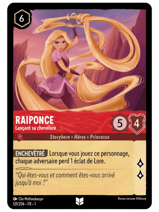 Raiponce Lançant sa chevelure