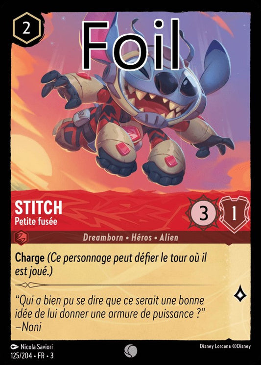 Stitch foil Petite fusée