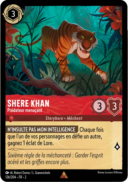 Shere Khan Prédateur menaçant