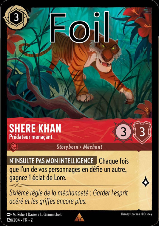 Shere Khan Foil Prédateur menaçant