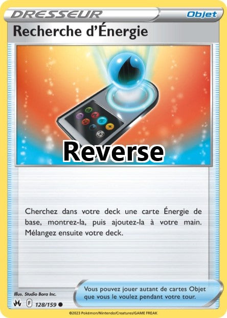 Recherche d'Énergie reverse