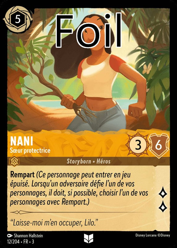 Nani foil Sœur protectrice