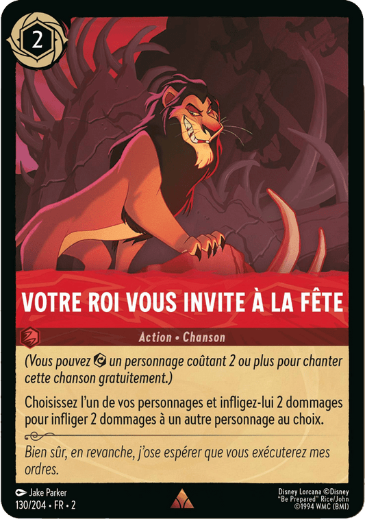 Votre roi nous invite à la fête