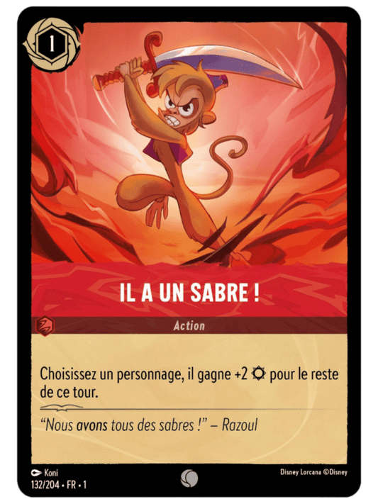 Il a un sabre