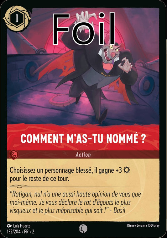 Comment m’as-tu nommé ? Foil