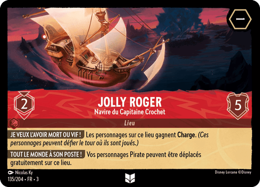 Jolly Roger Navire du Capitaine Crochet