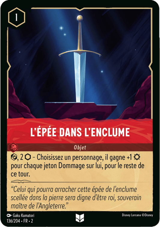L’épée dans l’enclume