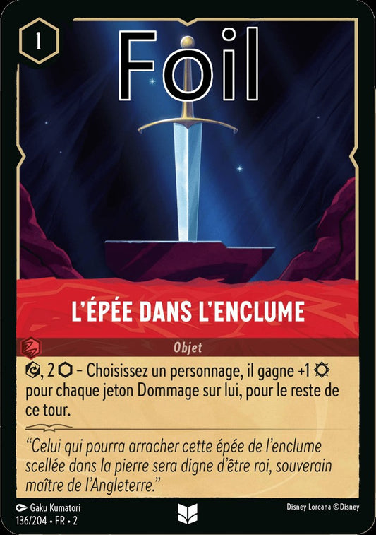 L’épée dans l’enclume Foil