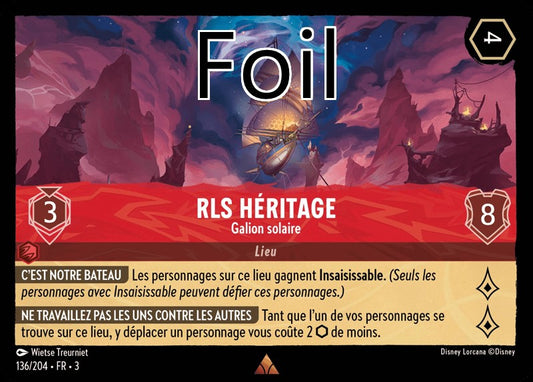 RLS Héritage foil Galion solaire