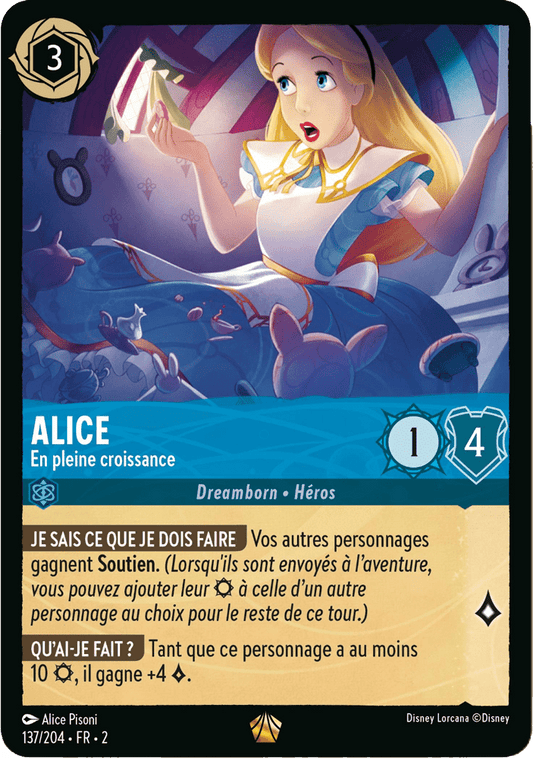 Alice En pleine croissance