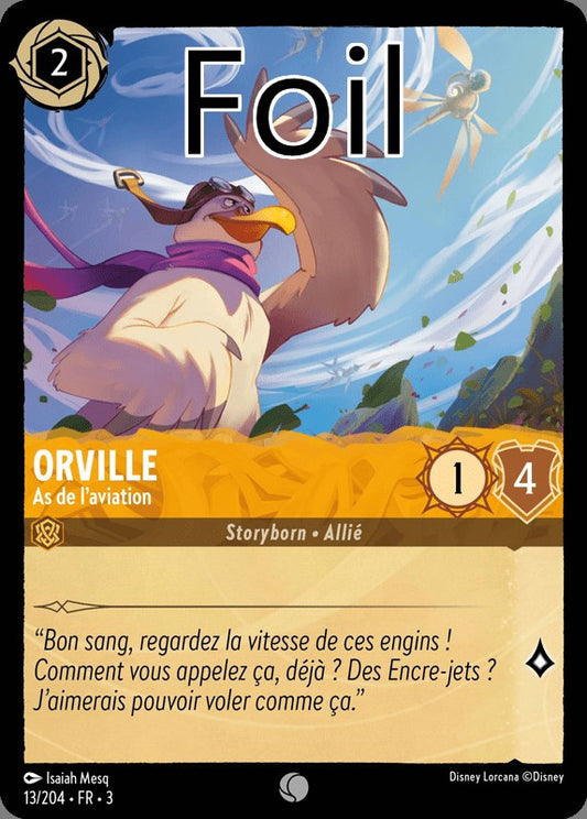 Orville foil As de l’aviation