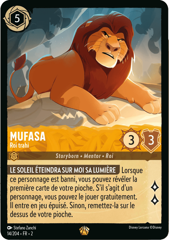 Mufasa Roi trahi