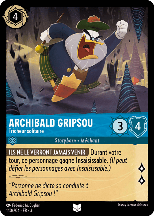 Archibald Gripsou Tricheur solitaire