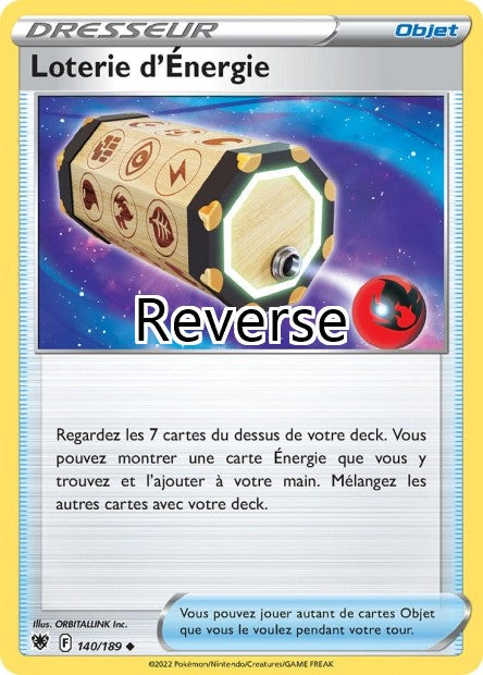 Loterie d'Énergie reverse