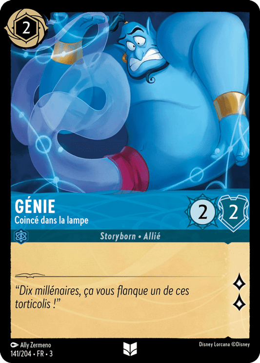 Génie Coincé dans la lampe