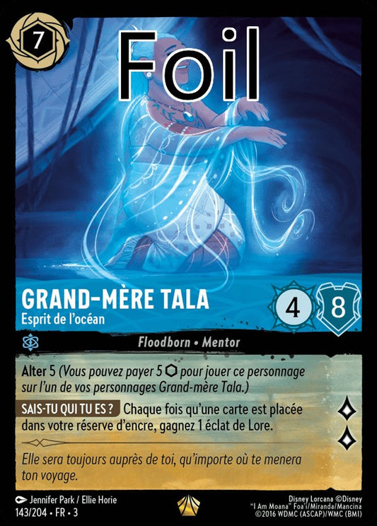 Grand-mère Tala foil Esprit de l’océan