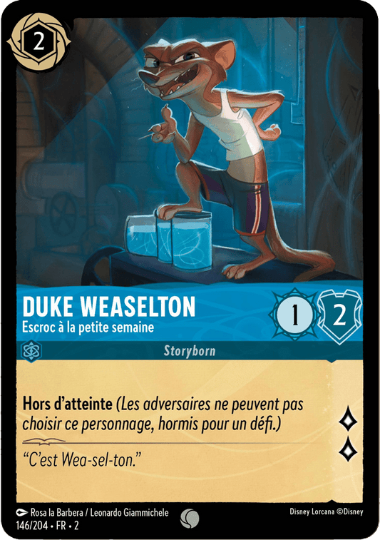 Duke Weaselton Escroc à la petite semaine