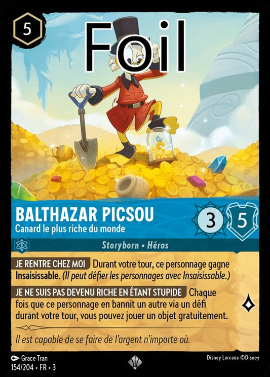 Balthazar Picsou foil Canard le plus riche du monde