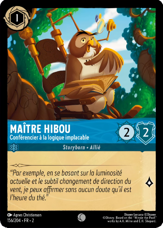 Maître Hibou Conférencier à la logique implacable