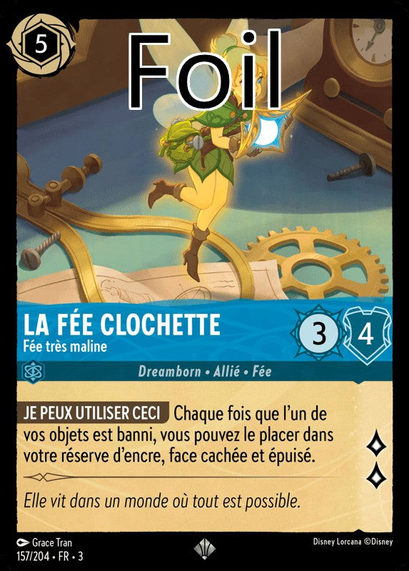 La Fée Clochette foil Fée très maline