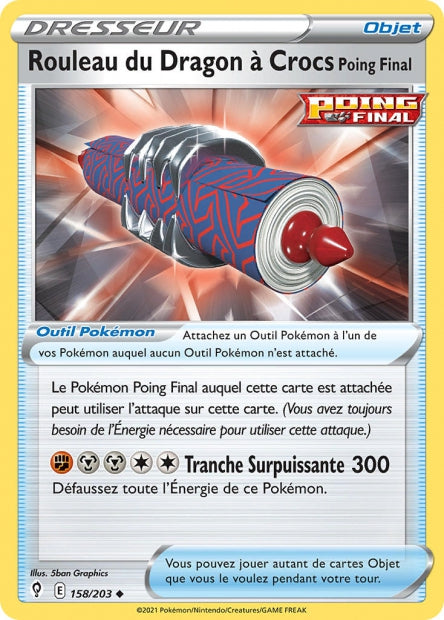 Rouleau du Dragon à Crocs Poing Final