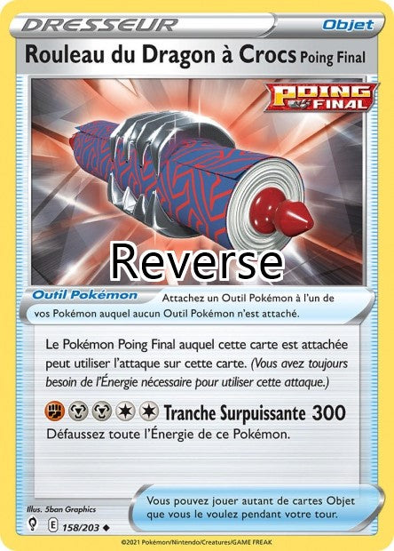 Rouleau du Dragon à Crocs Poing Final reverse